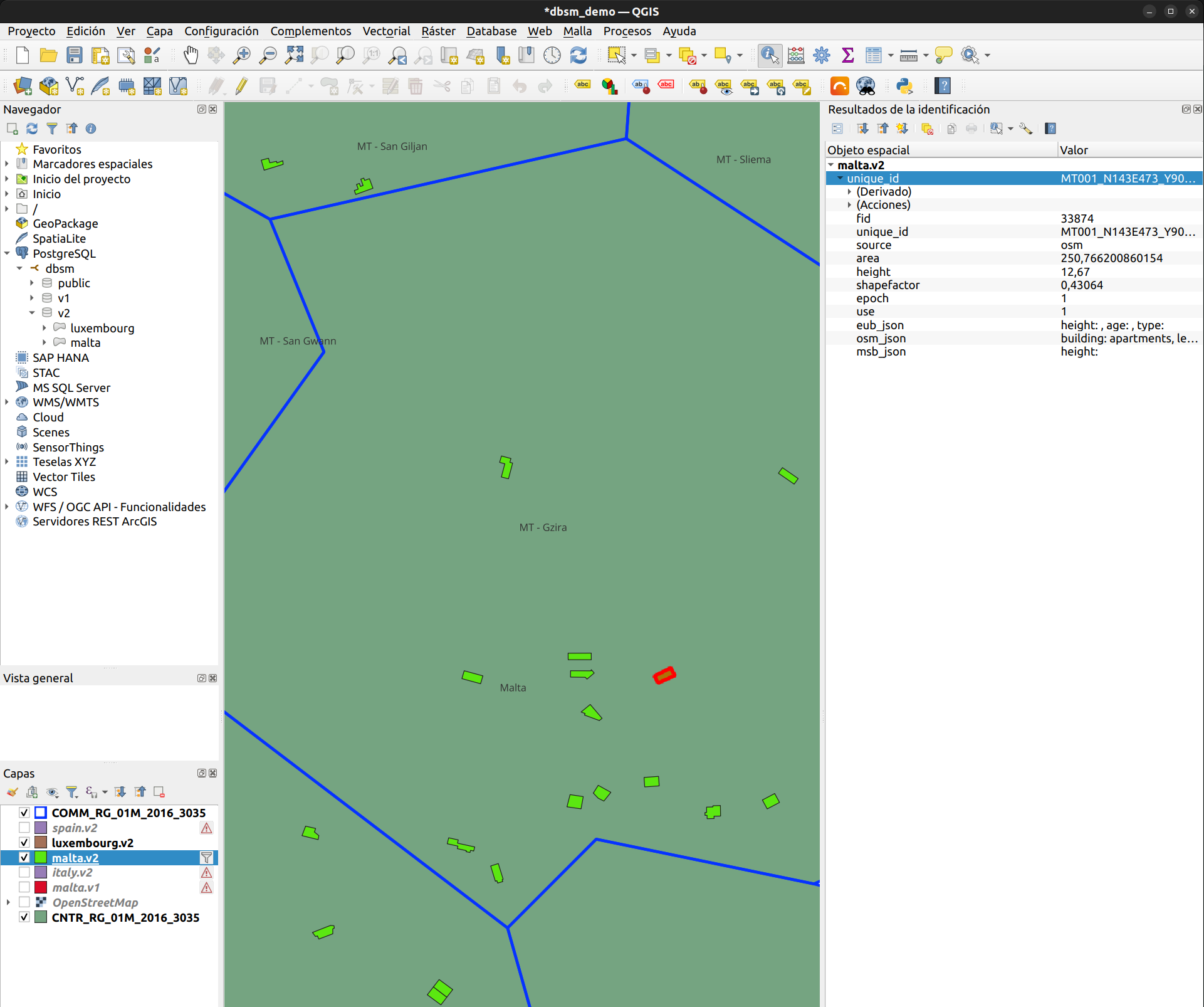 QGIS - similar buildings result