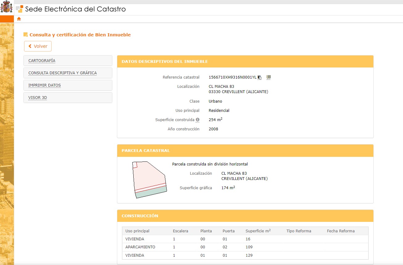 Building cadaster data