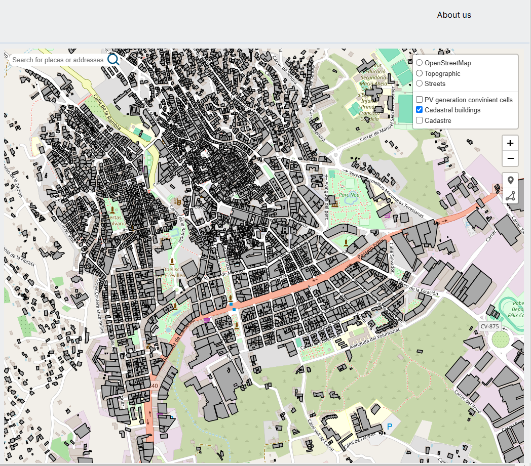 Cadastral layer